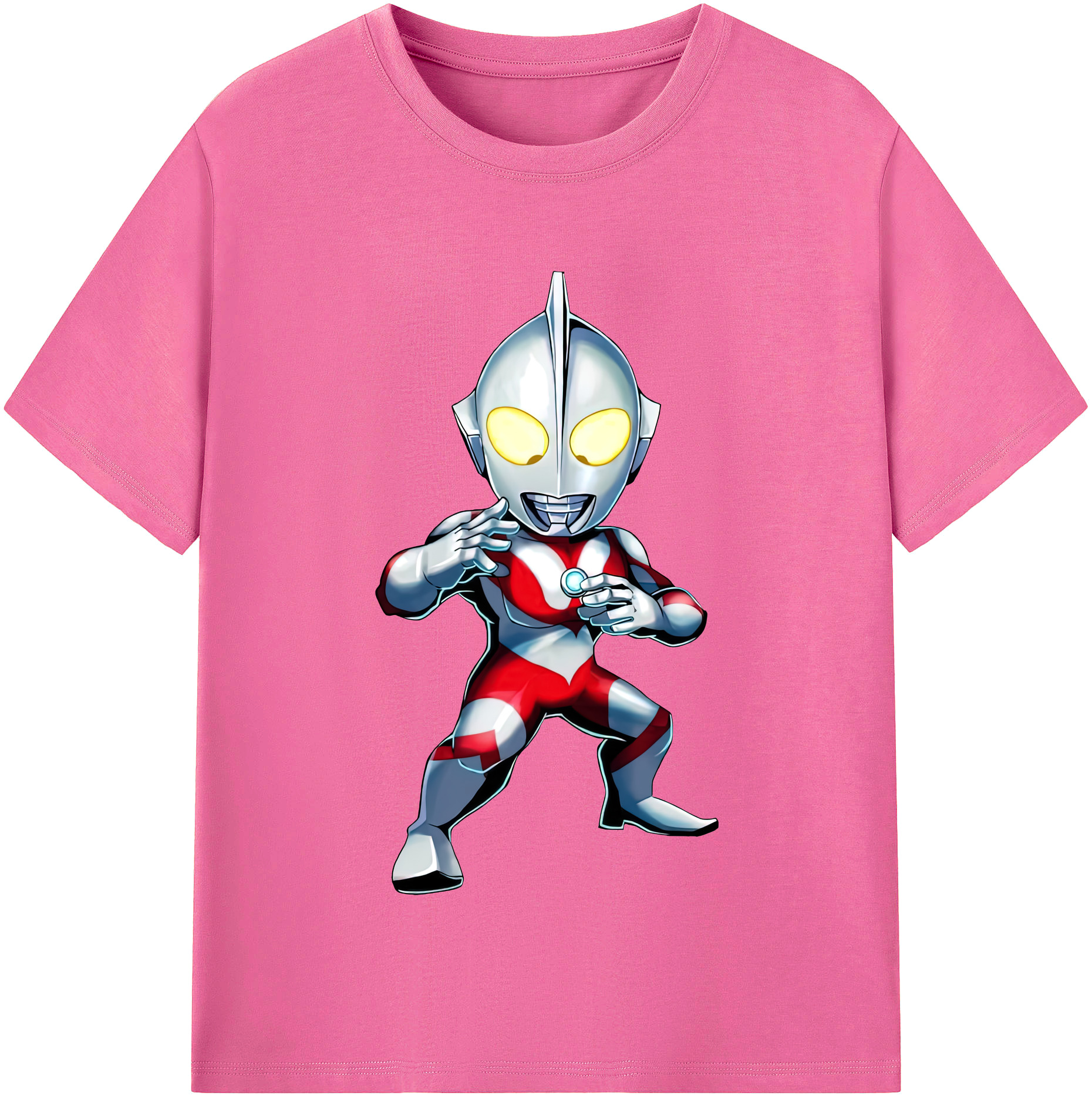 （画像用） ウルトラマン Ultraman レディースカジュアルプリントTシャツ（綿100％）